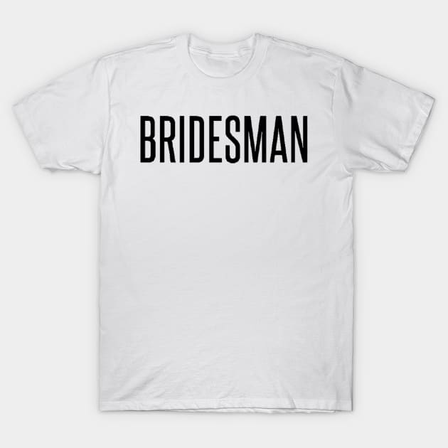 bridesman black T-Shirt by omarbardisy